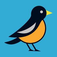 Bulbul bird goes icon illustration vector