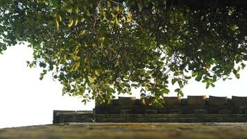 The beautiful traditional Chinese village view with the classical architecture and the narrow lane as background photo