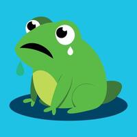Burrowing Frog cries icon illustration vector