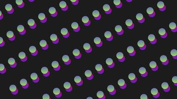 Vibrant black and pink background adorned with numerous small circles, creating a visually captivating pattern video