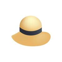 Isolated summer hat on a white background vector