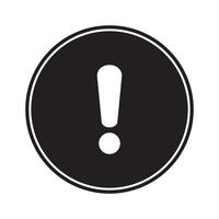 Alert icon. Warning sign and symbol. Exclamation mark in circle. vector