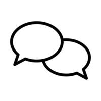 Chat icon. Talk bubble speech icon. Dialogue balloon icon. vector