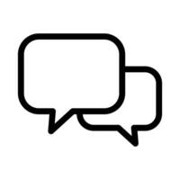Chat icon. Talk bubble speech icon. Dialogue balloon icon. vector