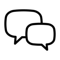 Chat icon. Talk bubble speech icon. Dialogue balloon icon. vector