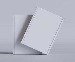 Cardboard box white color 3D render illustration photo