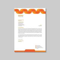 Letterhead design template vector