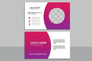 creative modern name card and business card vector