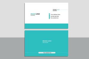 creative modern name card and business card. Set of modern business card print templates. Personal visiting card with company logo. vector