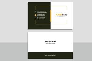creative modern name card and business card. vector