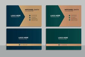 creative modern name card and business card vector