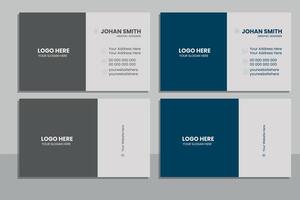 creative modern name card and business card. Set of modern business card print templates. Personal visiting card with company logo. vector