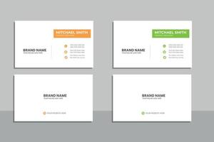 creative modern name card and business card vector