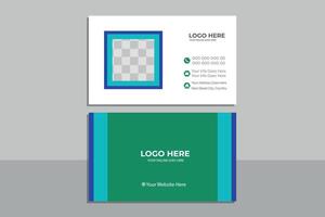 creative modern name card and business card vector