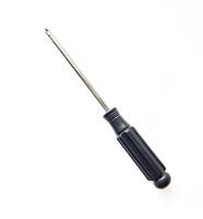 screwdriver plus with a black handle, stainless steel. photo