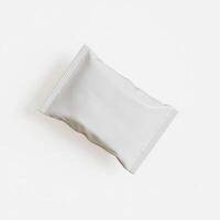 Realistic snack for chips potato and etc. white color on white background rendering 3D illustration photo