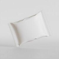 Realistic snack for chips potato and etc. white color on white background rendering 3D illustration photo