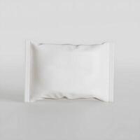 Realistic snack for chips potato and etc. white color on white background rendering 3D illustration photo