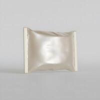 Realistic snack for chips potato and etc. glossy and foil texture on gray background rendering 3D illustration photo