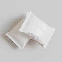 Realistic snack for chips potato and etc. white color on white background rendering 3D illustration photo