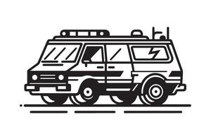 Simple and easy car coloring page for kids and Toddler. car coloring books for kids vector