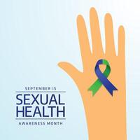 Sexual Health Month. Flat art design. Good for template usage. eps 10. vector
