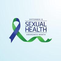Sexual Health Month. Flat art design. Good for template usage. eps 10. vector