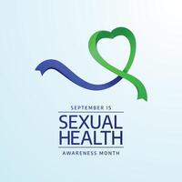 Sexual Health Month. Flat art design. Good for template usage. eps 10. vector