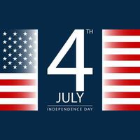 4th of July Background Design. vector