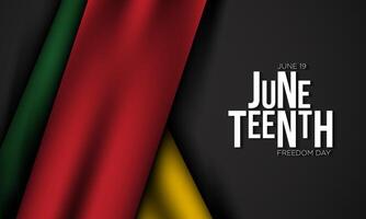 Juneteenth Freedom Day Background Design. vector