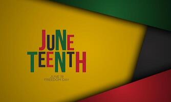 Juneteenth Freedom Day Background Design. vector