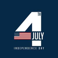 4th of July Background Design. vector
