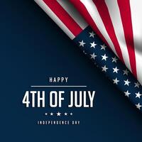 4th of July Background Design. vector