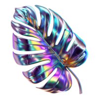 Shiny Colorful Palm Leaves on Transparent Background png