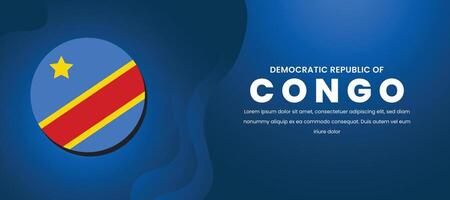 Congo Independence Day event banner . Celebrate on June 30th vector