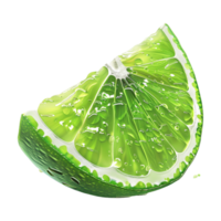Lemon Slice on Transparent Background png