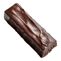 Plain Chocolate Slice on Transparent Background png