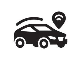 car with wifi icon, illustration vector