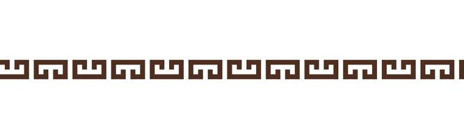Greek key seamless border pattern collection. Decorative ancient meander, Greece ornament with repeated geometric motifs vector