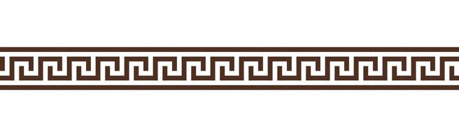 Greek key seamless border pattern collection. Decorative ancient meander, Greece ornament with repeated geometric motifs vector