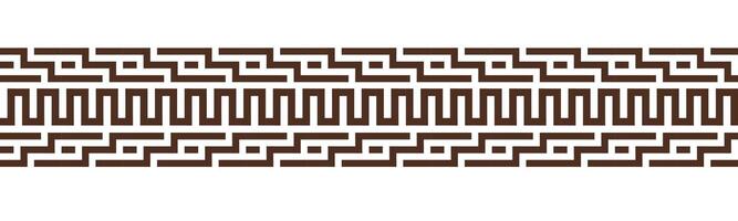 Greek key seamless border pattern collection. Decorative ancient meander, Greece ornament with repeated geometric motifs vector