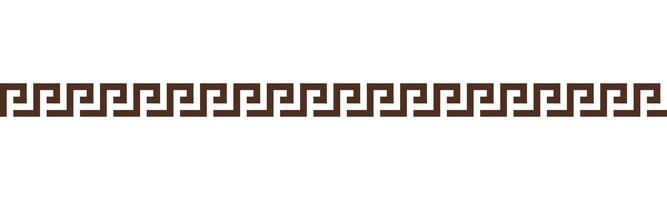 Greek key seamless border pattern collection. Decorative ancient meander, Greece ornament with repeated geometric motifs vector
