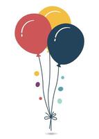 balloons in the air vector