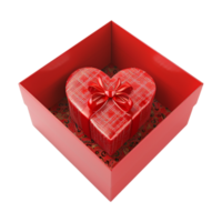 Beautiful Gift Box For Valentine Day on Transparent Background png