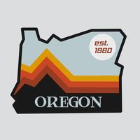Oregon mountain flat design perfect for print, etc vector