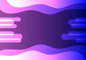 Flowing smooth wave pattern on a blue and purple background. Internet network and communication signal technology, fiber optic line. Science and music backdrop. vector