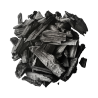 Chopped Coal Pieces on Transparent Background png