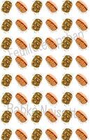 Chocolate babka bread pattern on white background vector