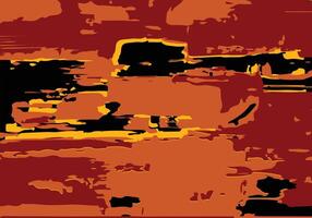 Abstract color painting illustration in red orange for background design. vector