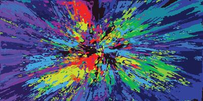 Abstract painting multi color illustration for background design. vector